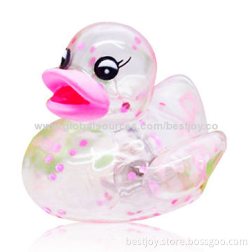 White Flashing and Floating Duck Bath Toy for Children, CE, RoHS, EN71 MarksNew